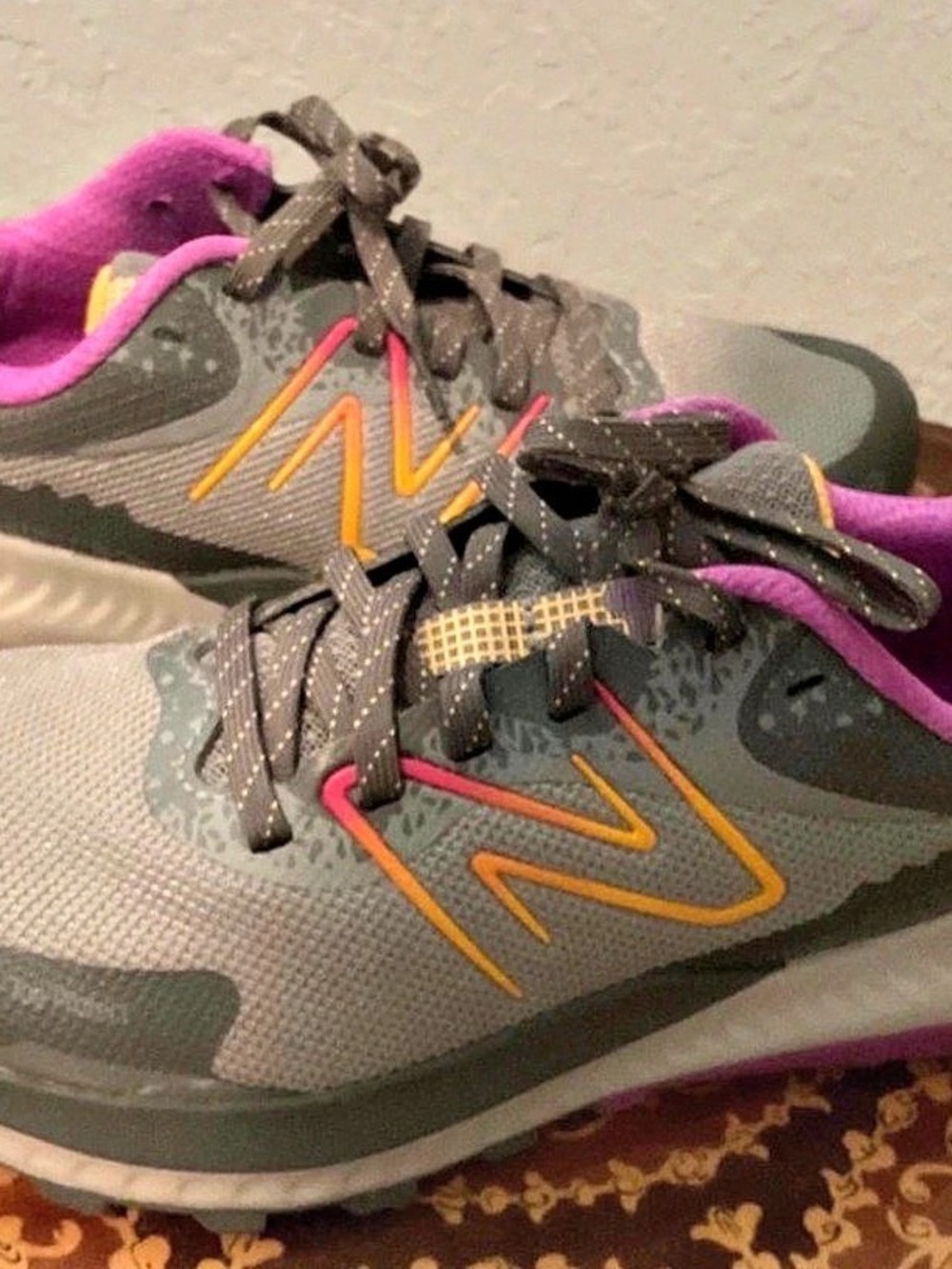 New Balance Trail Running Shoe Gray & Purple